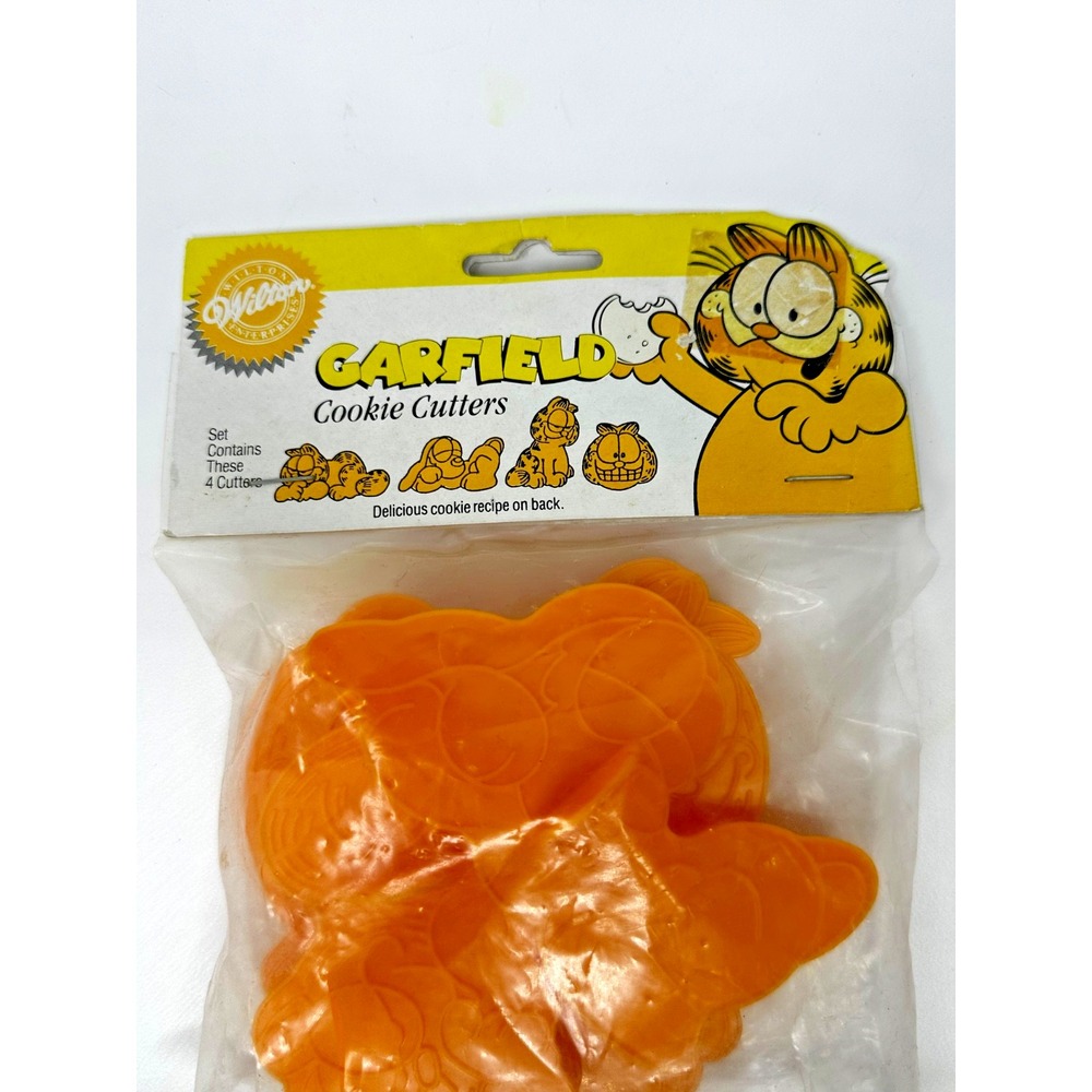 VTG Garfield Cookie Cutters Wilton 4 Pc Set Plastic Odie 1978